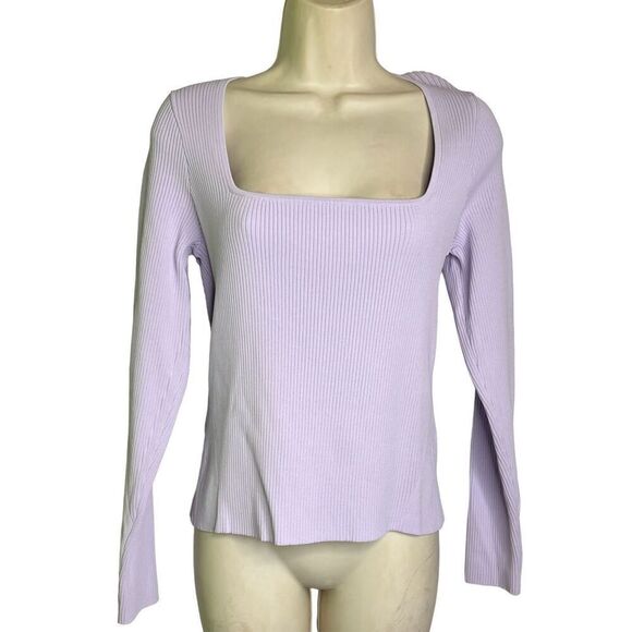 Rag & Bone Asher Ribbed Knit Sweater in Lavender NWT Size XL - Picture 3 of 7